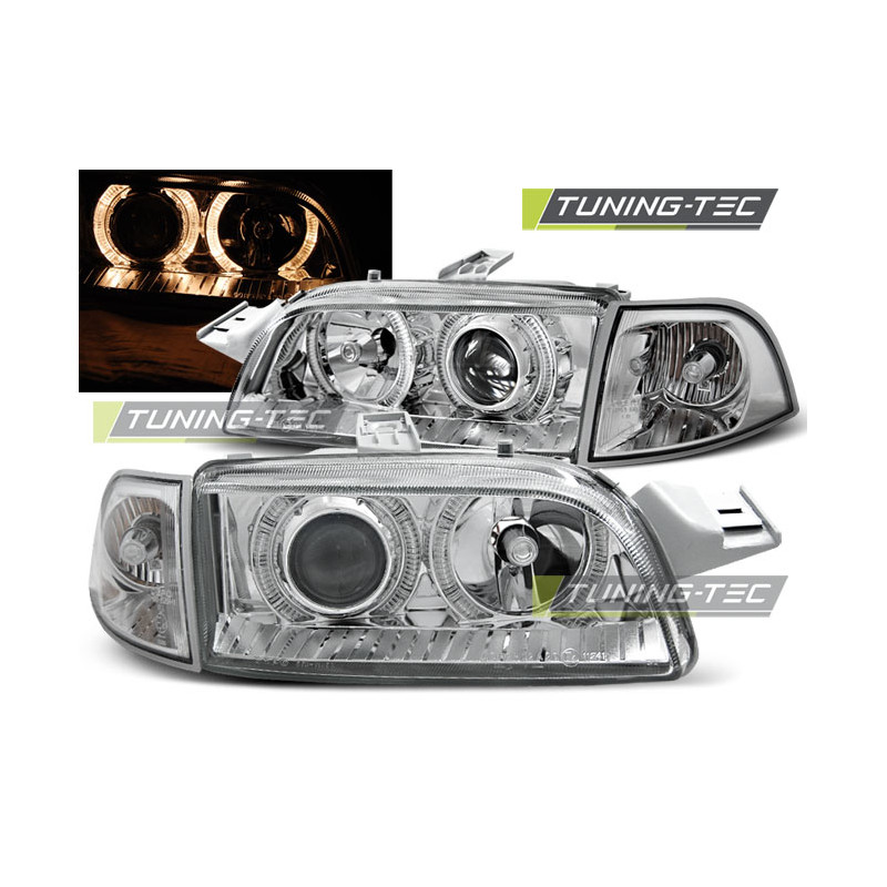 Fari Anteriori Angel Eyes per Fiat Punto 1 11/1993-09/1999 (Cod. TT-LPFI07)