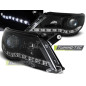 Fari Anteriori Luci Diurne Nero per Volkswagen Tiguan 10/2007-2011 (Cod. TT-LPVWI1)