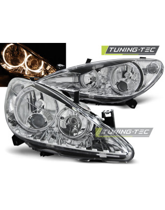 Fari Anteriori Angel Eyes per Peugeot 307 04/2001-06/2005 (Cod. TT-LPPE04)