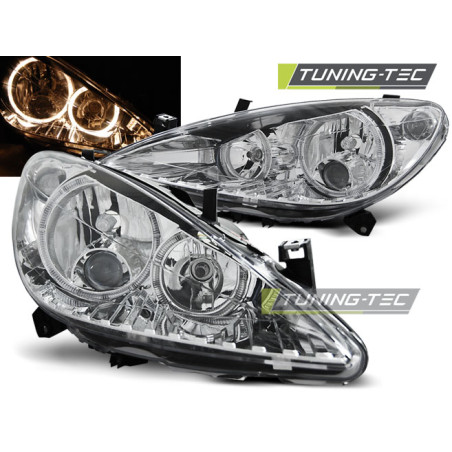 Fari Anteriori Angel Eyes per Peugeot 307 04/2001-06/2005 (Cod. TT-LPPE04)
