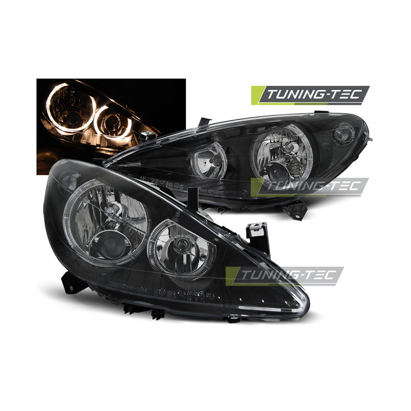 Fari Anteriori Angel Eyes per Peugeot 307 04/2001-06/2005 (Cod. TT-LPPE05)