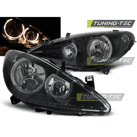 Fari Anteriori Angel Eyes per Peugeot 307 04/2001-06/2005 (Cod. TT-LPPE05)