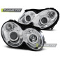 Fari Anteriori Cromato per Mercedes-Benz Clk W209 2003-2010 (Cod. TT-LPME71)