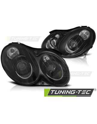 Fari Anteriori Nero per Mercedes-Benz Clk W209 2003-2010 (Cod. TT-LPME72)