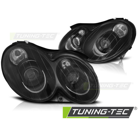 Fari Anteriori Nero per Mercedes-Benz Clk W209 2003-2010 (Cod. TT-LPME72)