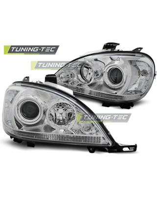 Fari Anteriori Cromato per Mercedes-Benz W163 Ml Classe M 03/1998-08/2001 (Cod. TT-LPME82)