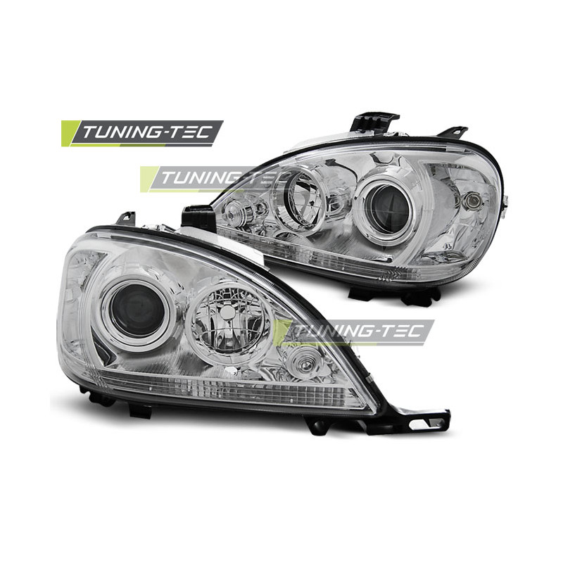 Fari Anteriori Cromato per Mercedes-Benz W163 Ml Classe M 03/1998-08/2001 (Cod. TT-LPME82) Fari Anteriori Cromato per Mercedes-Benz W163 Ml Classe M 03/1998-08/2001 (Cod. TT-LPME82)
