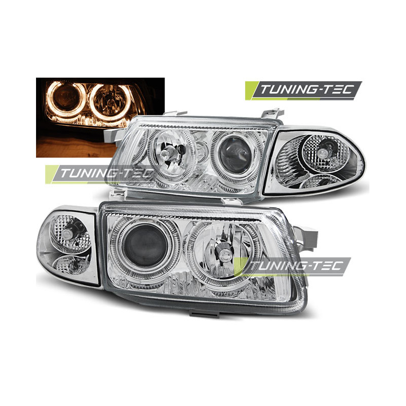 Fari Anteriori Angel Eyes per Opel Astra F 09/1994-08/1997 (Cod. TT-LPOP88)