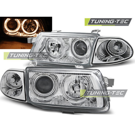 Fari Anteriori Angel Eyes per Opel Astra F 09/1994-08/1997 (Cod. TT-LPOP88)