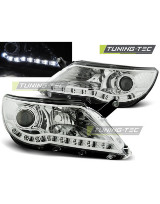 Fari Anteriori Luci Diurne Cromato per Volkswagen Tiguan 10/2007-2011 (Cod. TT-LPVWI0)