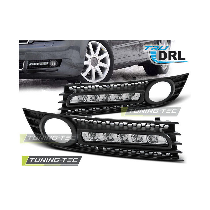 Fari Anteriori con Luci Diurne Luci Diurne DRL LED per Audi A4 2001-2004 (Cod. TT-HAAU01)