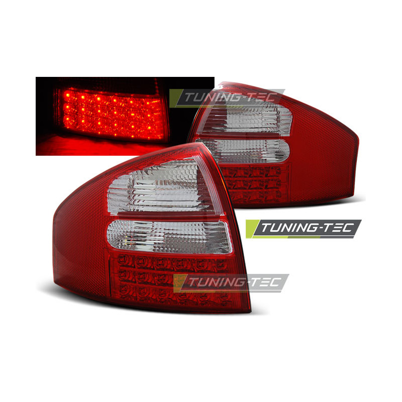 Fanali Posteriori LED Rosso/bianco per Audi A6 05/1997-05/2004 (Cod. TT-LDAU76)