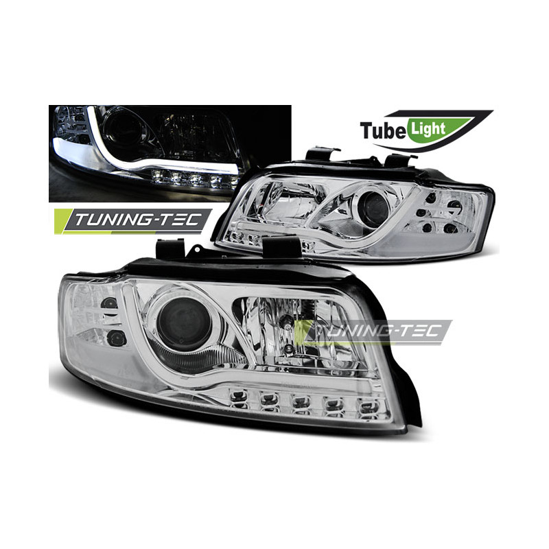 Fari Anteriori Cromato per Audi A4 10/2000-10/2004 (Cod. TT-LPAU87) Fari Anteriori Cromato per Audi A4 10/2000-10/2004 (Cod. TT-LPAU87)
