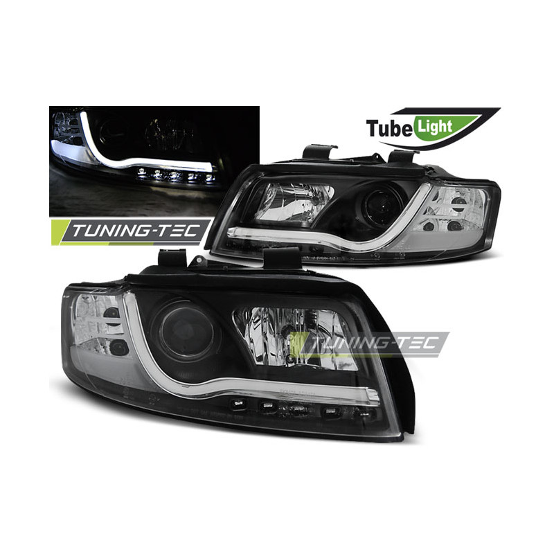 Fari Anteriori Nero per Audi A4 10/2000-10/2004 (Cod. TT-LPAU88)