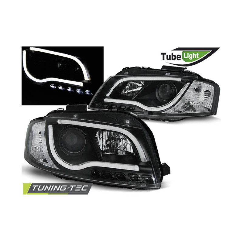 Fari Anteriori Nero per Audi A3 8P 05/2003-03/2008 (Cod. TT-LPAU98)