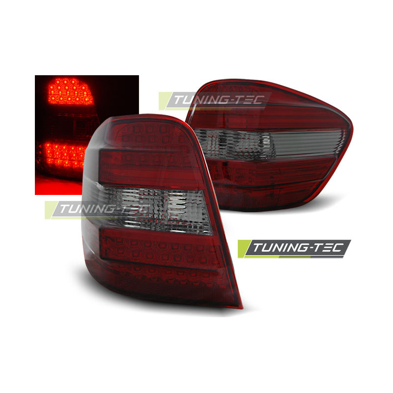 Fanali Posteriori LED Rosso Fumé per Mercedes-Benz Classe M W164 2005-2008 (Cod. TT-LDME46)