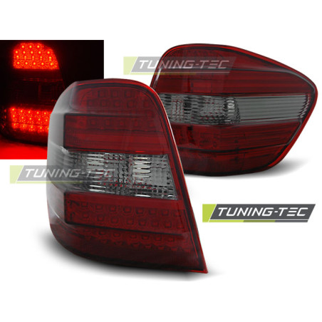 Fanali Posteriori LED Rosso Fumé per Mercedes-Benz Classe M W164 2005-2008 (Cod. TT-LDME46)