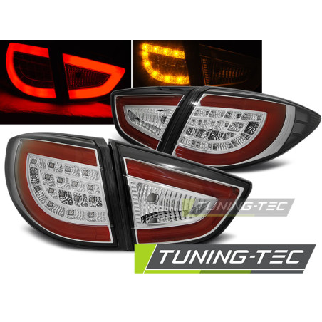 Fanali Posteriori LED Cromato per Hyundai Ix35 2009-09/2013 (Cod. TT-LDHU01)