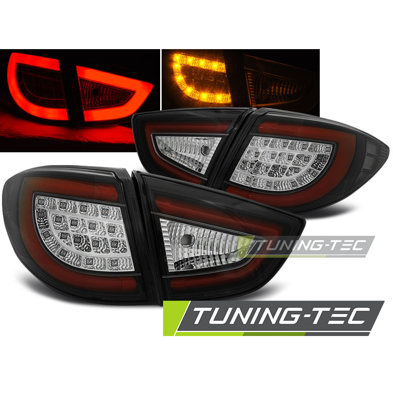 Fanali Posteriori LED Nero per Hyundai Ix35 2009-09/2013 (Cod. TT-LDHU02)