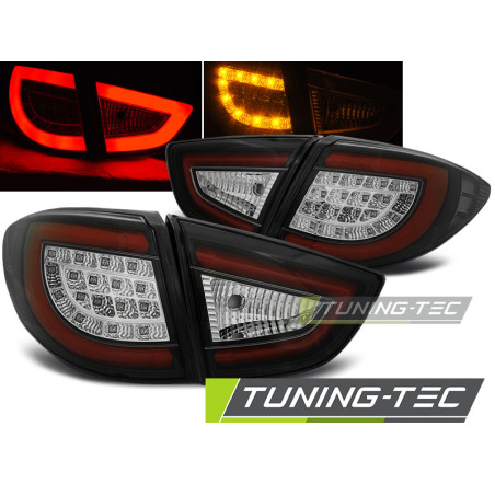 Fanali Posteriori LED Nero per Hyundai Ix35 2009-09/2013 (Cod. TT-LDHU02)