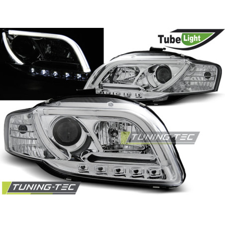 Fari Anteriori Cromato per Audi A4 B7 11/2004-03/2008 (Cod. TT-LPAU89)