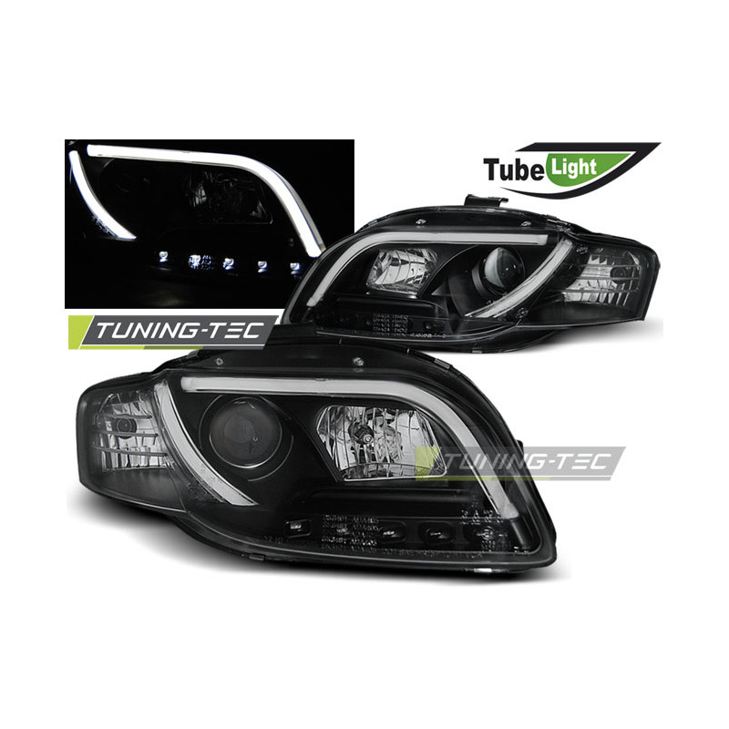 Fari Anteriori Nero per Audi A4 B7 11/2004-03/2008 (Cod. TT-LPAU90)