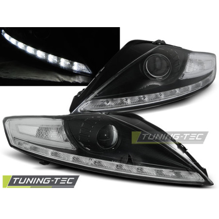 Fari Anteriori con Luci Diurne Luci Diurne Nero per Ford Mondeo 07/2007-11/2010 (Cod. TT-LPFO53)