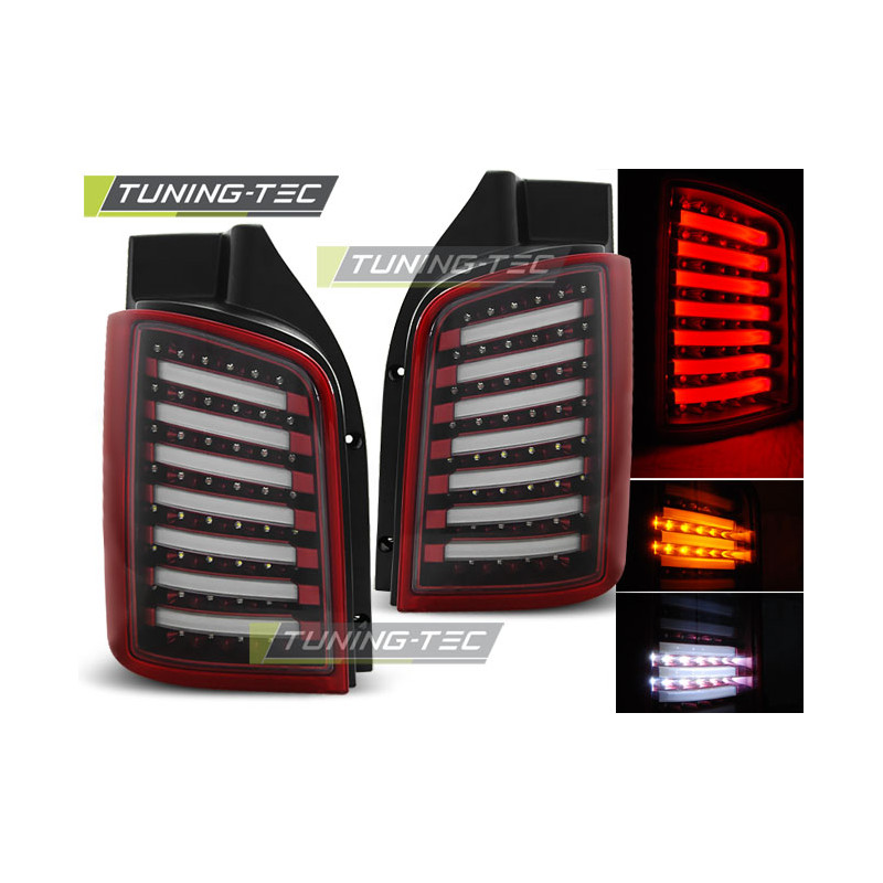Fanali Posteriori LED Rosso/bianco per Volkswagen T5 /10-15 04/2003-2009 (Cod. TT-LDVW88)