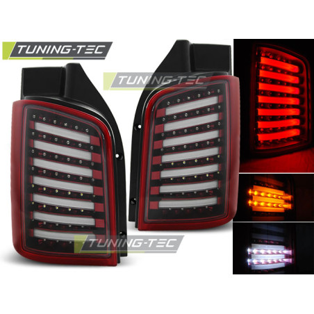 Fanali Posteriori LED Rosso/bianco per Volkswagen T5 /10-15 04/2003-2009 (Cod. TT-LDVW88)