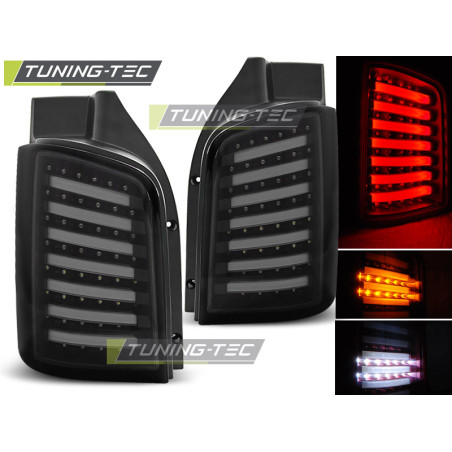 Fanali Posteriori LED Nero per Volkswagen T5 /10-15 04/2003-2009 (Cod. TT-LDVW89)