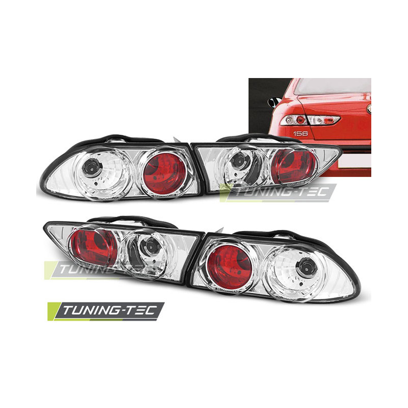 Fanali Posteriori Cromato per Alfa Romeo 156 10/1997-06/2003 (Cod. TT-LTAR01)