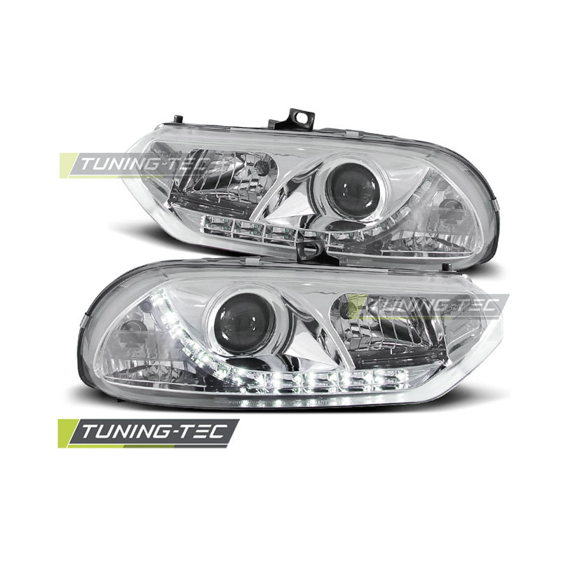 Fari Anteriori con Luci Diurne Luci Diurne Cromato per Alfa Romeo 156 10/1997-06/2003 (Cod. TT-LPAR0