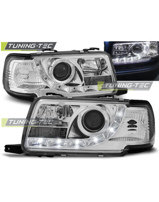 Fari Anteriori Luci Diurne Cromato per Audi 80 B4 09/1991-04/1996 (Cod. TT-LPAU39)