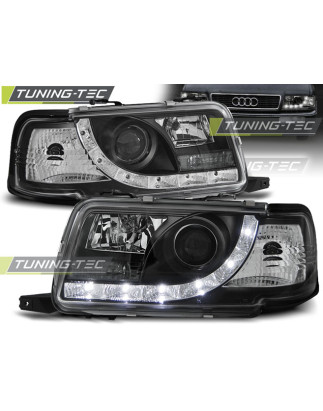 Fari Anteriori Luci Diurne Nero per Audi 80 B4 09/1991-04/1996 (Cod. TT-LPAU40)