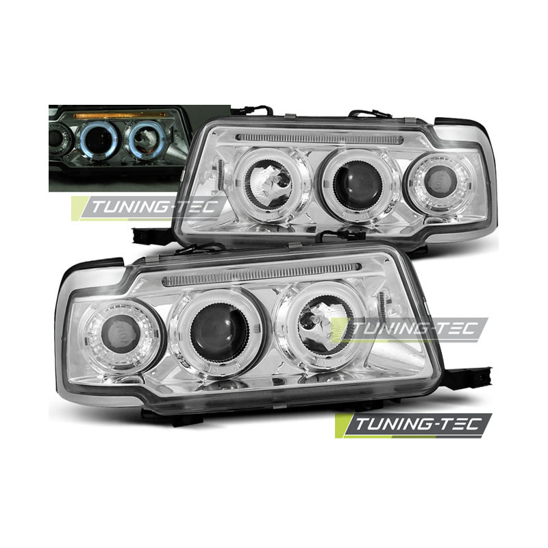 Fari Anteriori Angel Eyes per Audi 80 B4 09/1991-04/1996 (Cod. TT-LPAU29)