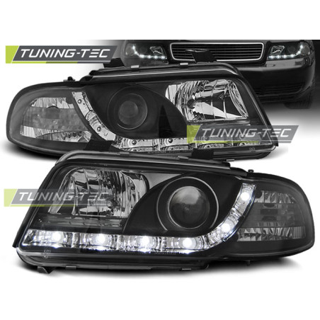 Fari Anteriori Luci Diurne Nero per Audi A4 11/1994-12/1998 (Cod. TT-LPAU26)