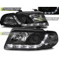 Fari Anteriori Luci Diurne Nero per Audi A4 01/1999-09/2000 (Cod. TT-LPAU36)