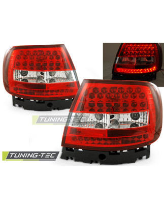 Fanali Posteriori LED Rosso/bianco per Audi A4 11/1994-09/2000 (Cod. TT-LDAU47)