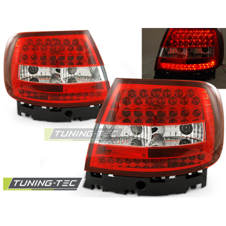 Fanali Posteriori LED Rosso/bianco per Audi A4 11/1994-09/2000 (Cod. TT-LDAU47)