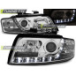 Fari Anteriori Luci Diurne Cromato per Audi A4 10/2000-10/2004 (Cod. TT-LPAU31)