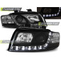 Fari Anteriori Luci Diurne Nero per Audi A4 10/2000-10/2004 (Cod. TT-LPAU32)