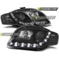 Fari Anteriori Luci Diurne Nero per Audi A4 B7 11/2004-03/2008 (Cod. TT-LPAU42)