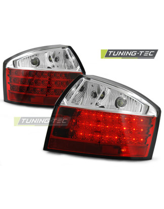 Fanali Posteriori LED Rosso/bianco per Audi A4 10/2000-10/2004 (Cod. TT-LDAU27)
