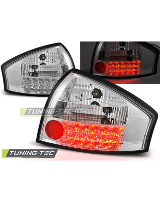 Fanali Posteriori LED Cromato per Audi A6 .05.04 Dal 05/1997 (Cod. TT-LDAU09)