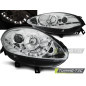 Fari Anteriori con Luci Diurne Luci Diurne Cromato per Fiat Bravo Ii 2007-2015 (Cod. TT-LPFI17)