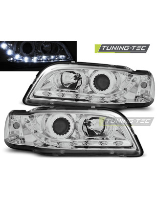 Fari Anteriori con Luci Diurne Luci Diurne Cromato per Volvo S40/V40 02/1996-04/2000 (Cod. TT-LPVO05