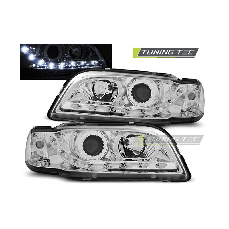 Fari Anteriori con Luci Diurne Luci Diurne Cromato per Volvo S40/V40 02/1996-04/2000 (Cod. TT-LPVO05