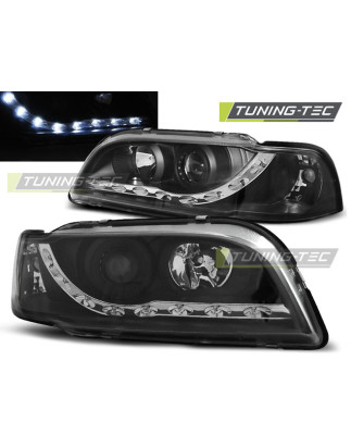 Fari Anteriori con Luci Diurne Luci Diurne Nero per Volvo S40/V40 02/1996-04/2000 (Cod. TT-LPVO06)