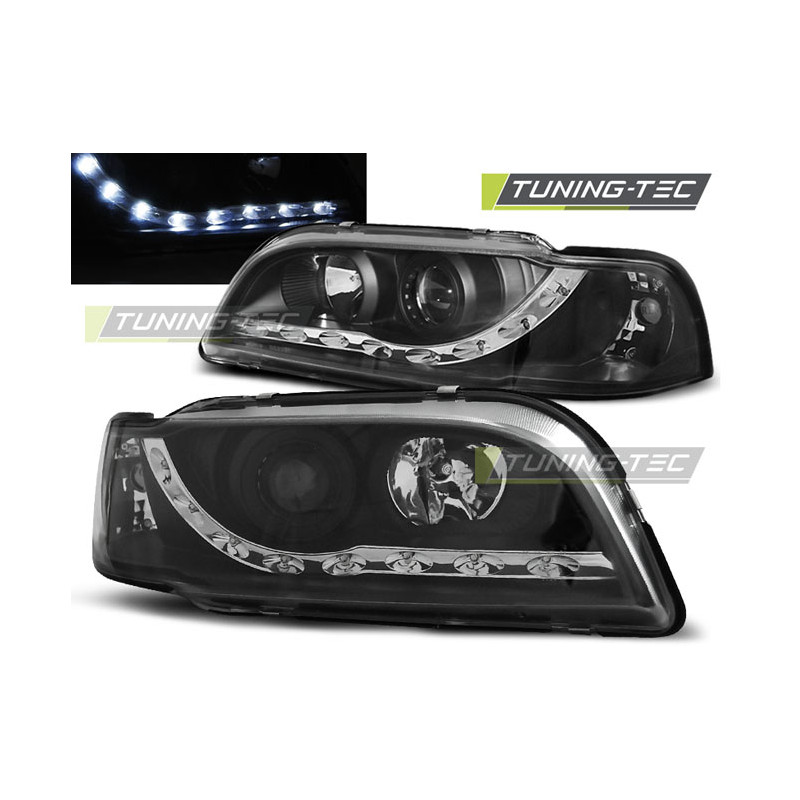 Fari Anteriori con Luci Diurne Luci Diurne Nero per Volvo S40/V40 02/1996-04/2000 (Cod. TT-LPVO06)