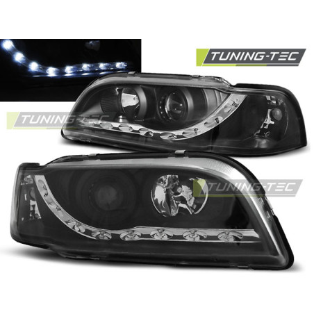 Fari Anteriori con Luci Diurne Luci Diurne Nero per Volvo S40/V40 02/1996-04/2000 (Cod. TT-LPVO06)